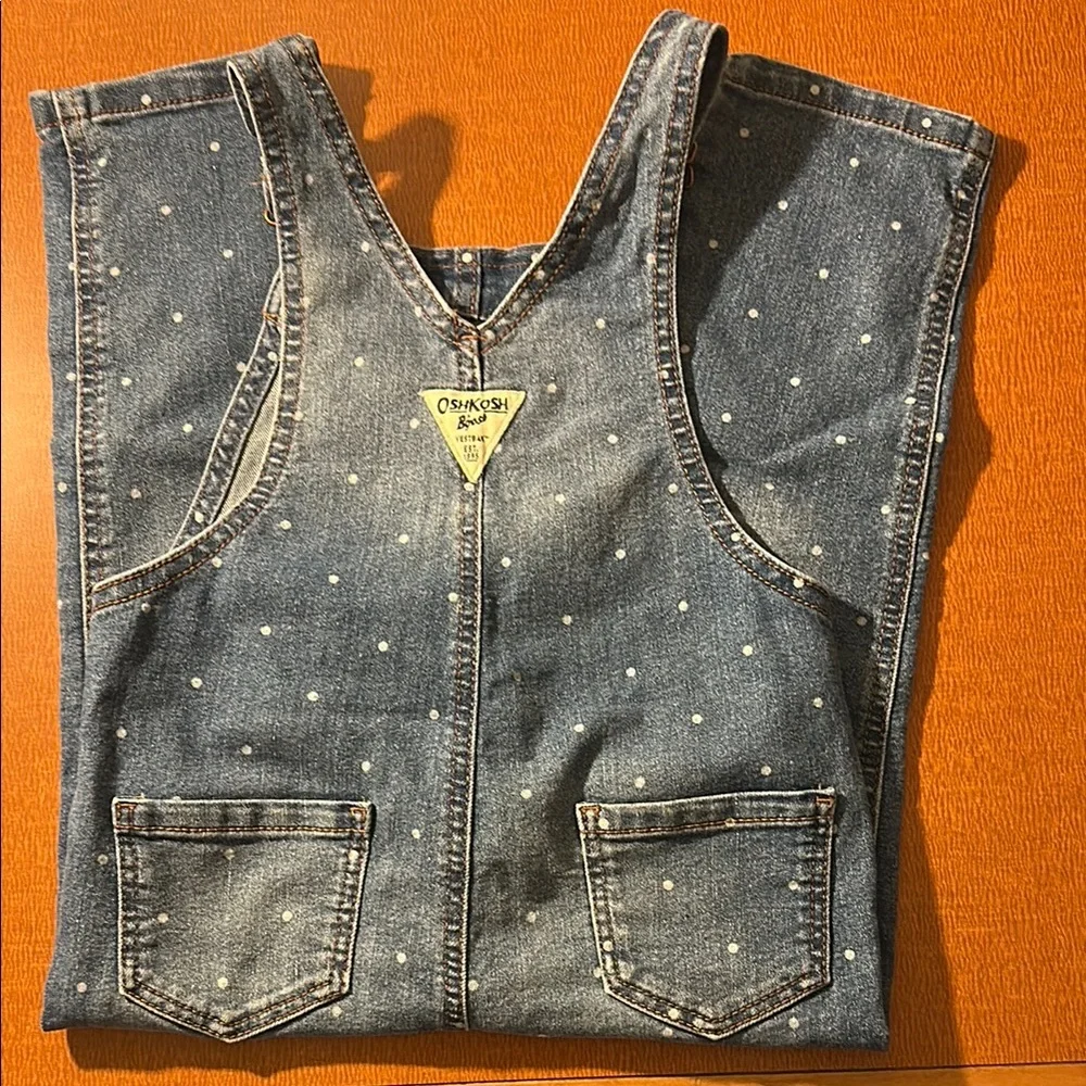 OshKosh‎ B'gosh Blue Polka Dot Overalls